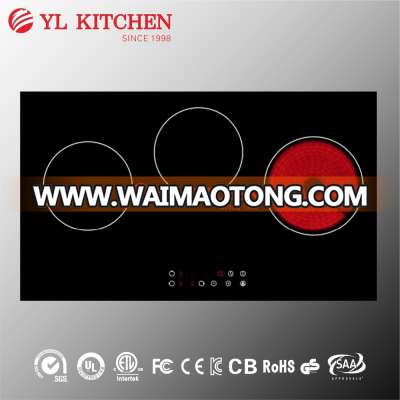 Three zones 73*43cm eurokera glass ceramic hob